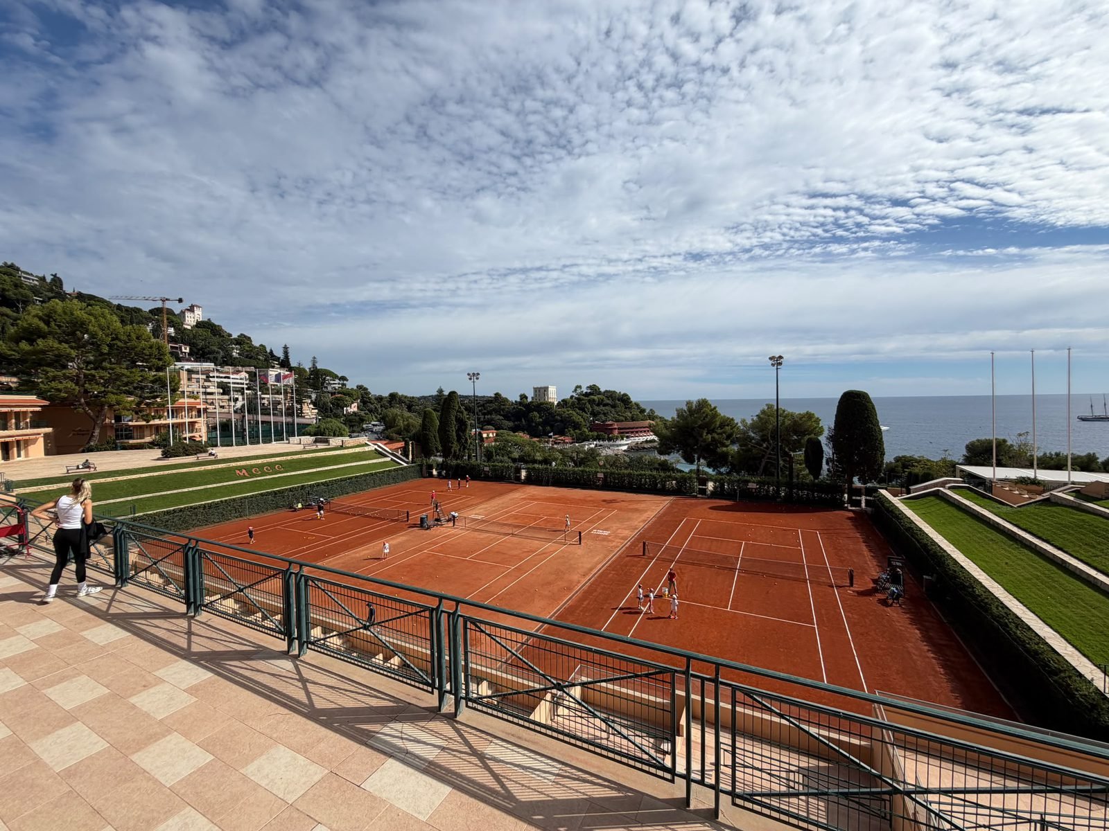 Clay courts at the Monte-Carlo Country Club